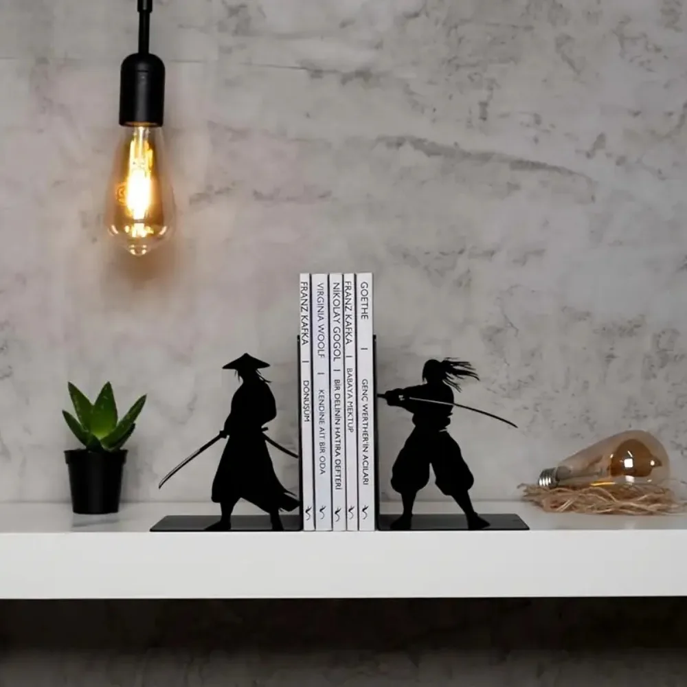 CIFBUY Bookends Iron Wall Art Metal Adjustable Durable Sculpture Decor for Living Room Bedroom Home Hanging Ornament Gift