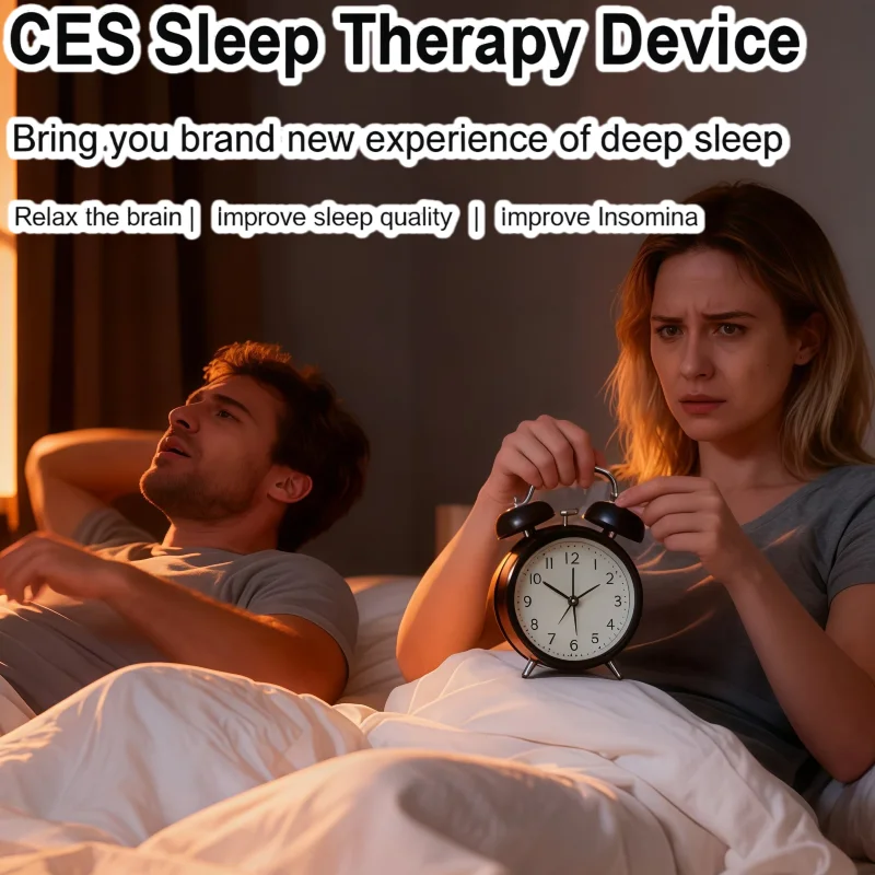 CES Sleep Aid Device - Automatic EMS Sleep Technology with Hypnosis for Anxiety & Depression Relief