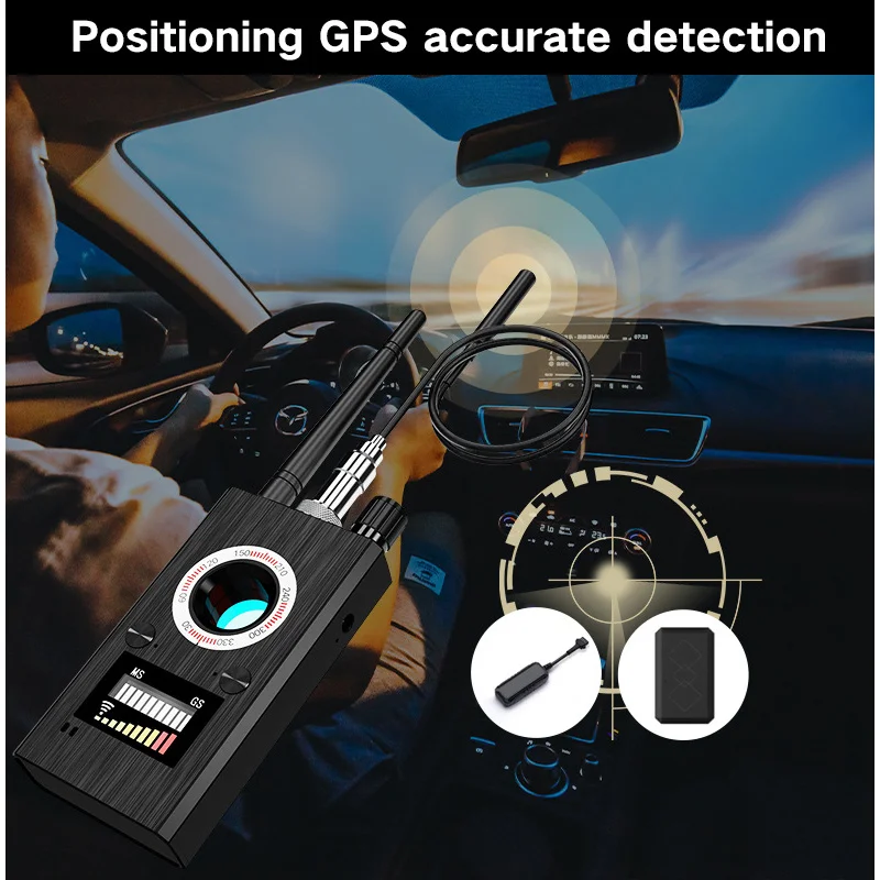 T9 Vehicle GPS Anti Tracking Locator Eavesdropping Scanner Anti-camera Signal Detector Intelligence Laser Scanning Terminator