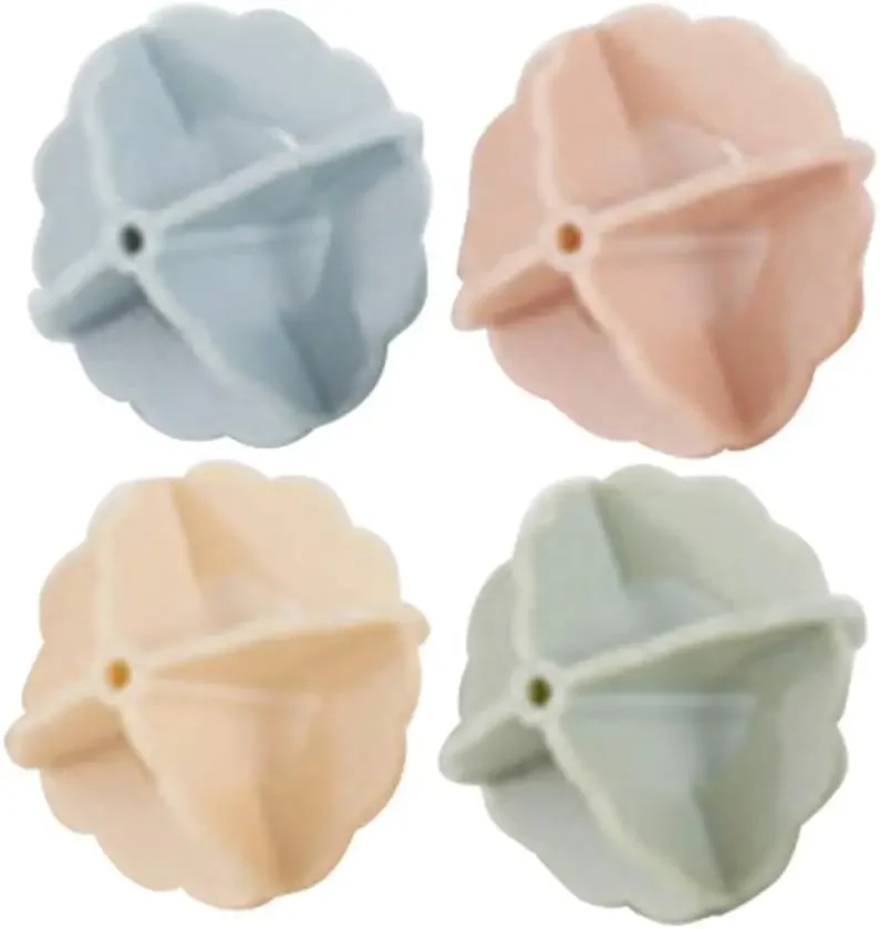 4 bolas antienredos para lavadora, bolas antienredos para lavar la ropa en lavadora (color aleatorio)