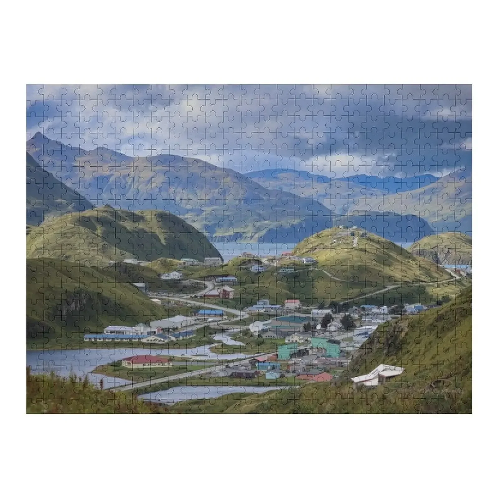 

Aleutianlife Unalaska Summer Green Jigsaw Puzzle Personalized Toy Baby Wooden Puzzle