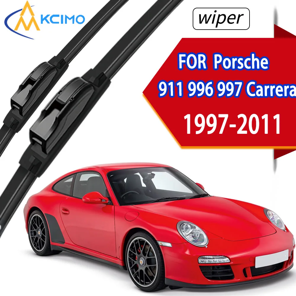 

Premium Durable Front Wiper Blades For Porsche 911 996 997 Carrera 1997-2011 2Pcs High-Quality Rubber Wipers