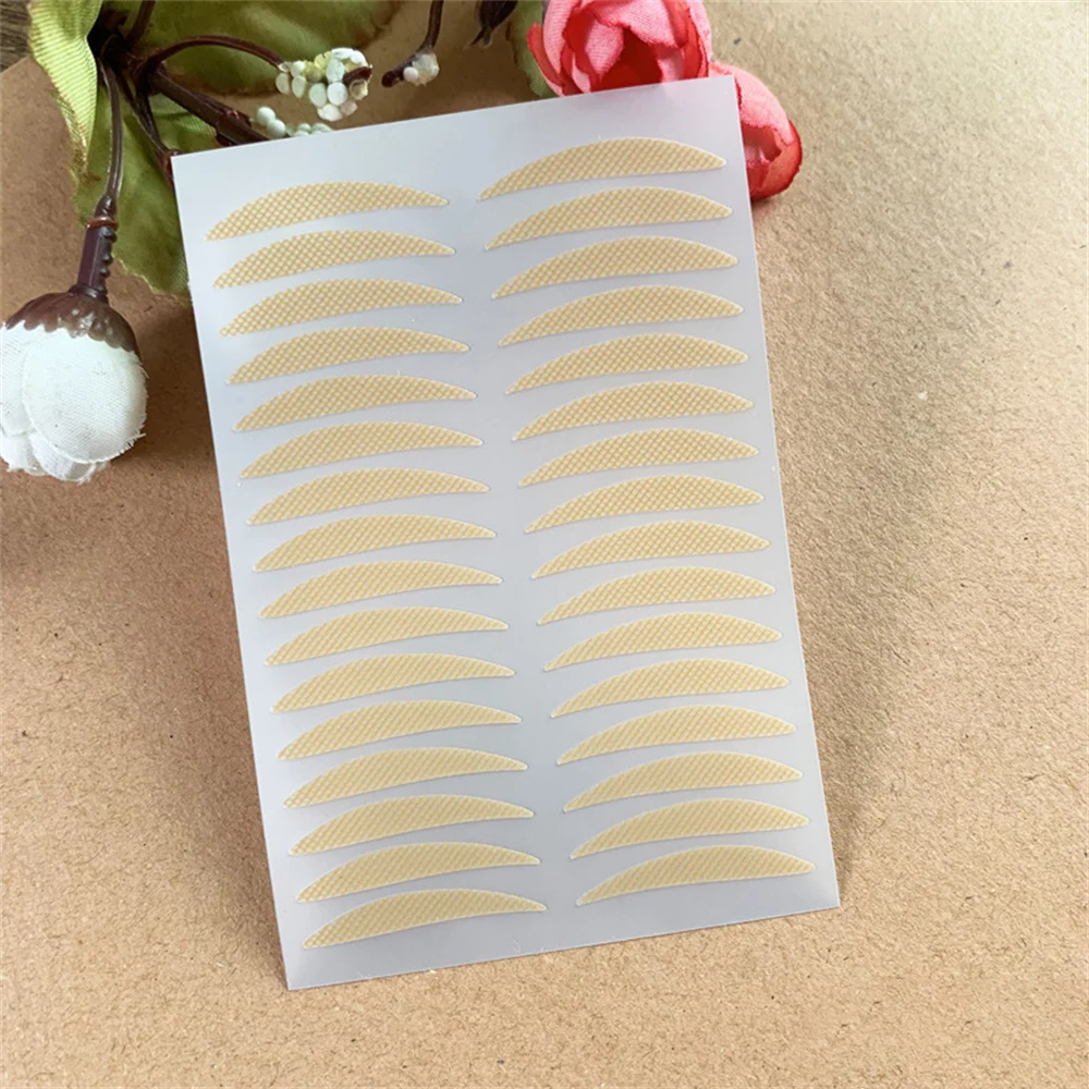 320PCS ที่มองไม่เห็นเทปตาสองชั้น Self-Adhesive Gauze กว้างกันน้ําสติกเกอร์สําหรับเปลือกตาเครื่องสําอาง