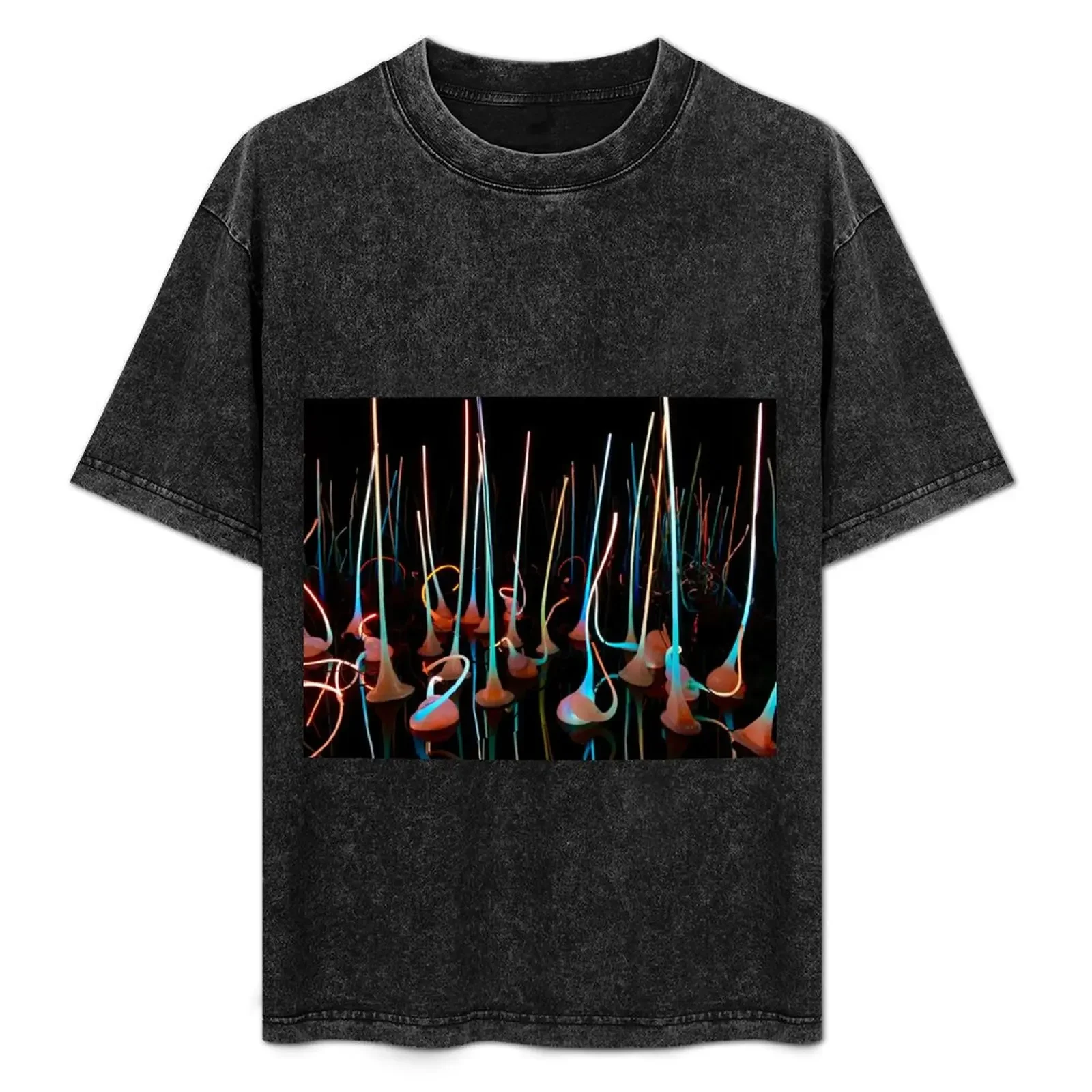 

Chihuly Garden Glass Sculpture Neon T-Shirt basketball graphic tees graphic shirts cotton man t-shirts Men's t shirts