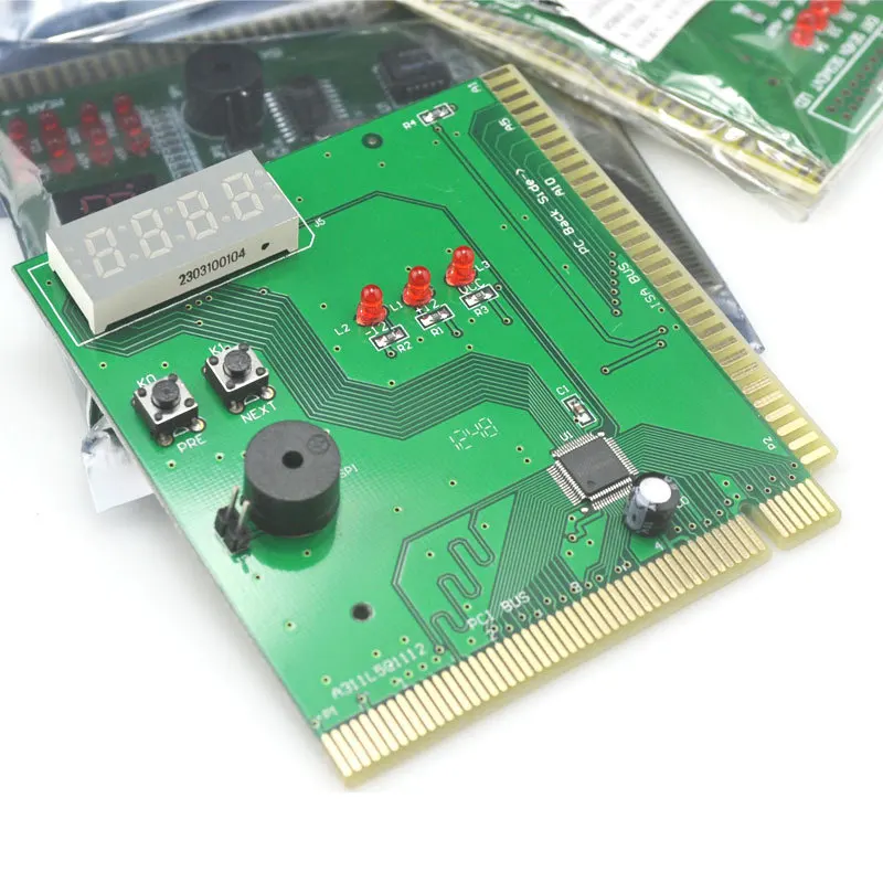 PCI & ISA Motherboard Analyzer Diagnostic Display 4-Digit Computer Debug Post Card