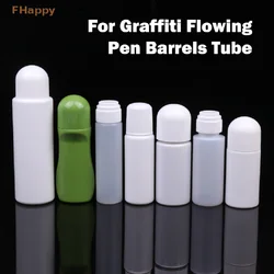 Empty Pen Rod for Graffiti Flowing Pen Barrels Tube Oily Round Head Signature Paint Penholder Can Be Loaded with Ink Reusable