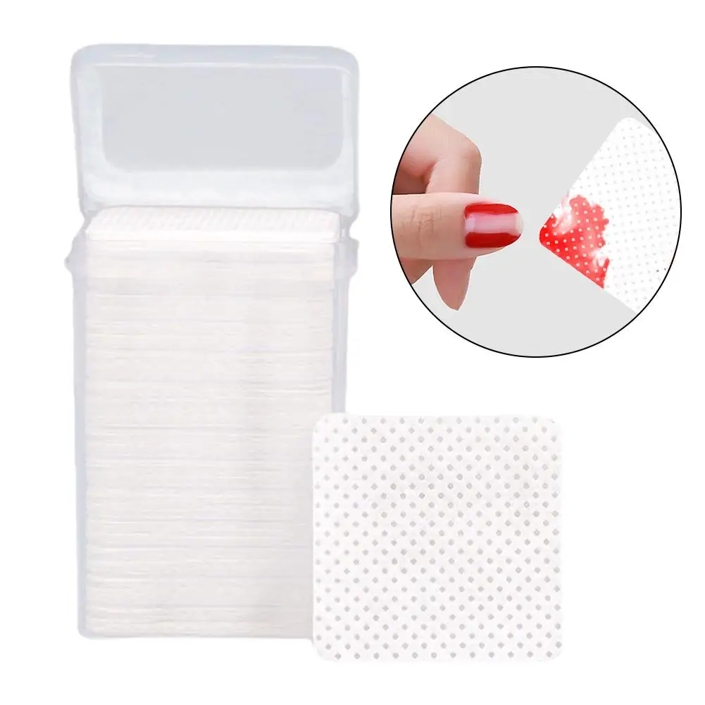 200 compresse Salviette per rimuovere lo smalto Cuscinetti per la pulizia delle unghie, Cuscinetti per unghie non tessuti per le donne Ragazza Salone di bellezza D9S1