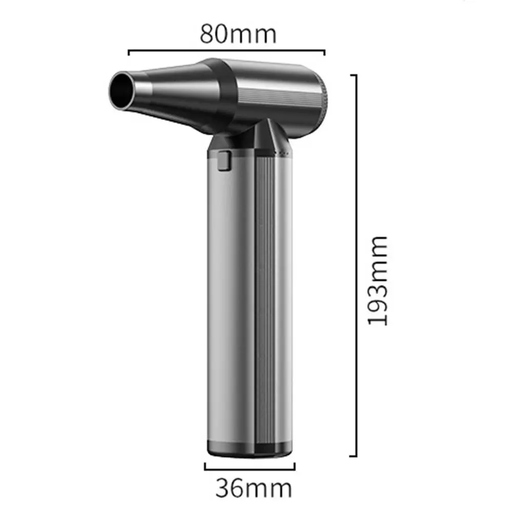 130000PRM Violent Turbo Jet Fan Brushless Motor Variable Speed Cordless Handheld Blower High Power Rechargeable