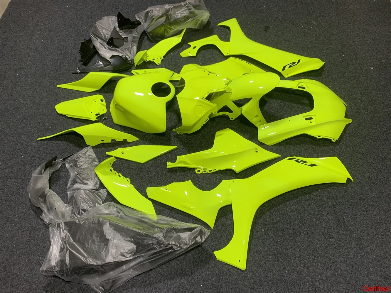 

Комплект обтекателя мотоцикла подходит для Yamaha R1 20-22 лет YZF1000 2020 2021 2022, флуоресцентно-желтый обтекатель