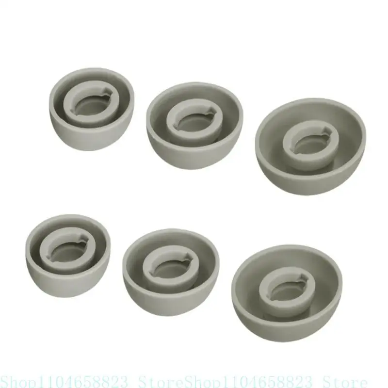 652F 3Pairs Silicone Ear TIPSS BOOVERS For tai nghe Tiếng ồn làm giảm thiết kế cho sự phù hợp thoải mái 6pcs/bộ