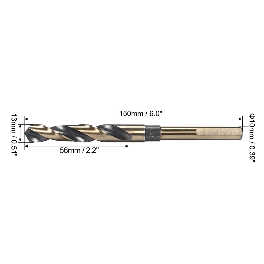 Imagem -04 - Broca de Torção Hss para Haste Inoxidável Reduzida 1pc 13 mm 14 mm 15 mm 16 mm 17 mm 18 mm 19 mm 20 mm 22 mm 25 mm 0391 Aço Aço