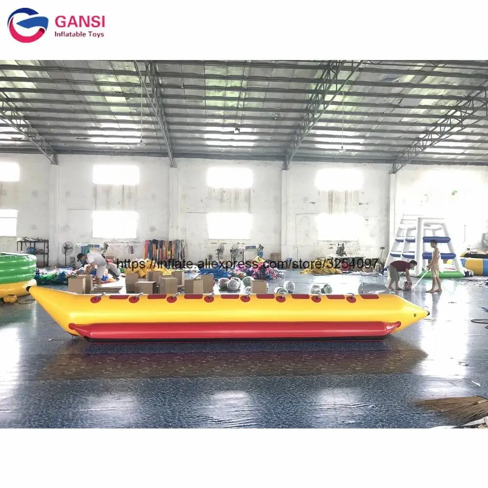 

8 Seats InfInflatable Sea Water Flying Boat Tube,Towables Fly Fish Boat InfInflatable Water Banana Boat For Advanture