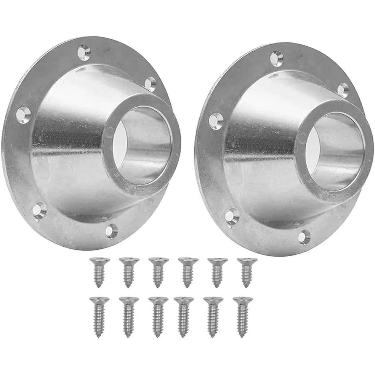 

RV Table Base Aluminum Pedestal Table and Floor Mounting Base with 6 Mounting Holes and Screw Table Fixing