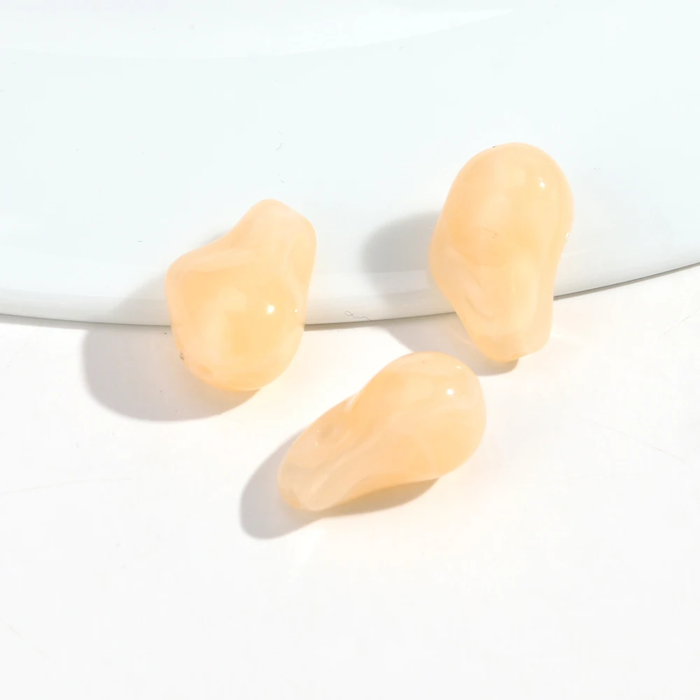 20pcs Irregular Geometric Colorful Acrylic Loose Beads