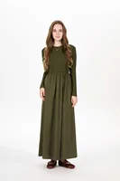 AS AW25 Patchwork dress round neck ribbing top + skirt + cardigan woman clothes - Image 3