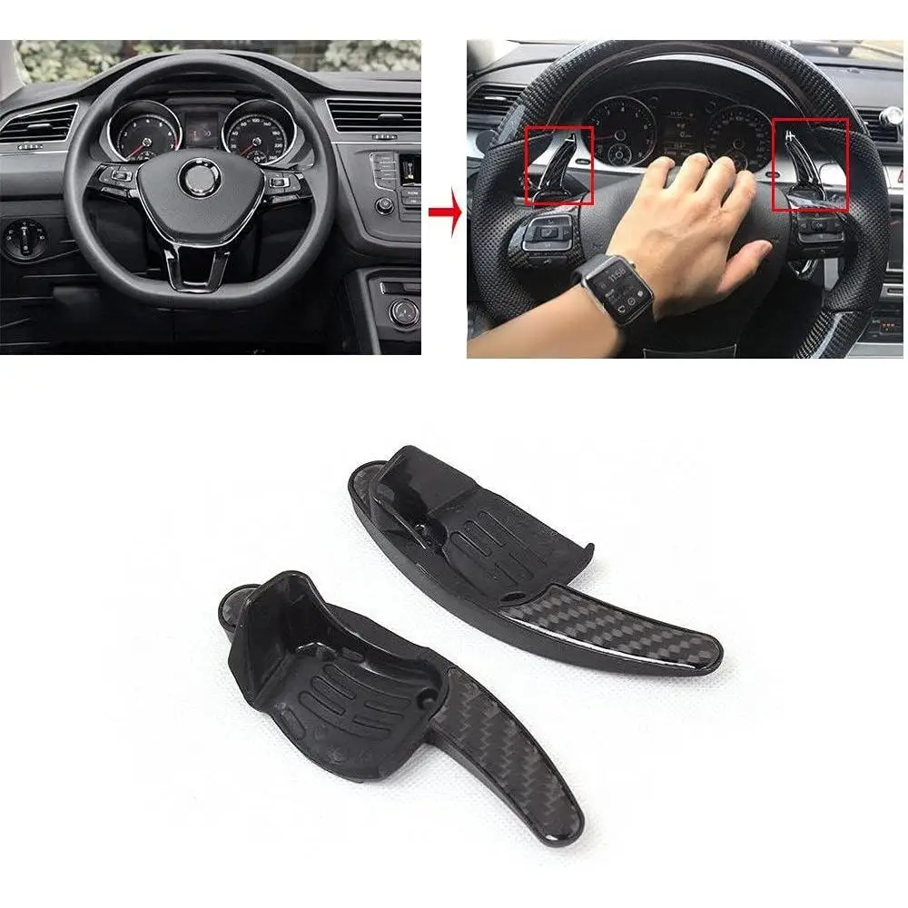 2 x Steering Wheel Shift Paddle Extended Shifter Trim Covers fit for Custom fit for various car models