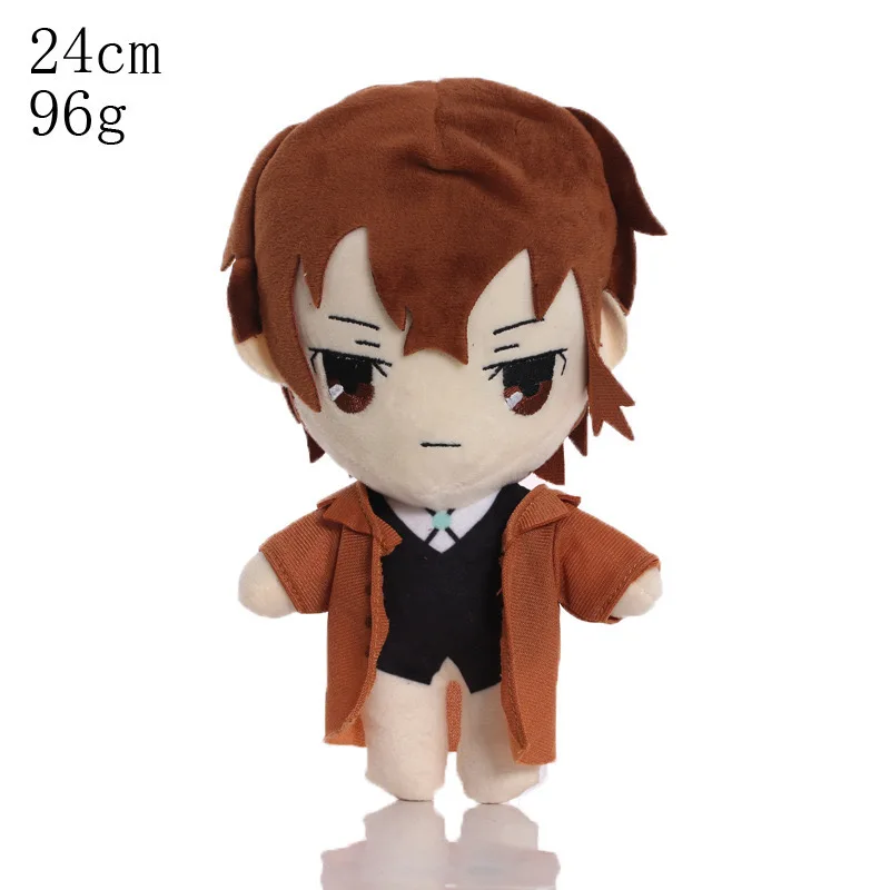 20cm Anime Dazai Osamu Osamu Dazai Nakahara Chuya Sigma Gogol Fyodor Dostoyevsky Cute Soft Stuffed Pillow Kids Birthday Gift