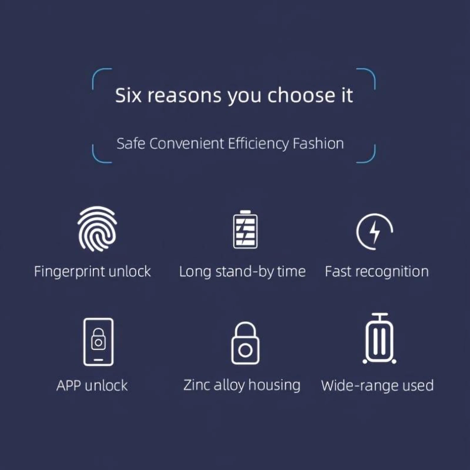 Smart USB Rechargeable Bluetooth Fingerprint Padlock for Gate, Locker, Luggage - Tuya App Controlled Anti-Theft Electronic Lock