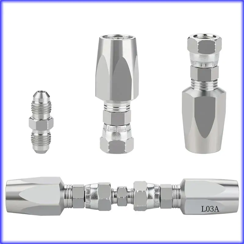 

RM-2PCS Reusable Hydraulic Fittings Hydraulic Hose Field Repair Kit