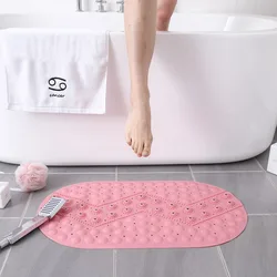 Washable Bathroom Non Slip Pad with Suction Cups Anti Mould Foot Massage Area Shower Carpet Stall Floor Mat Bathing Accessories