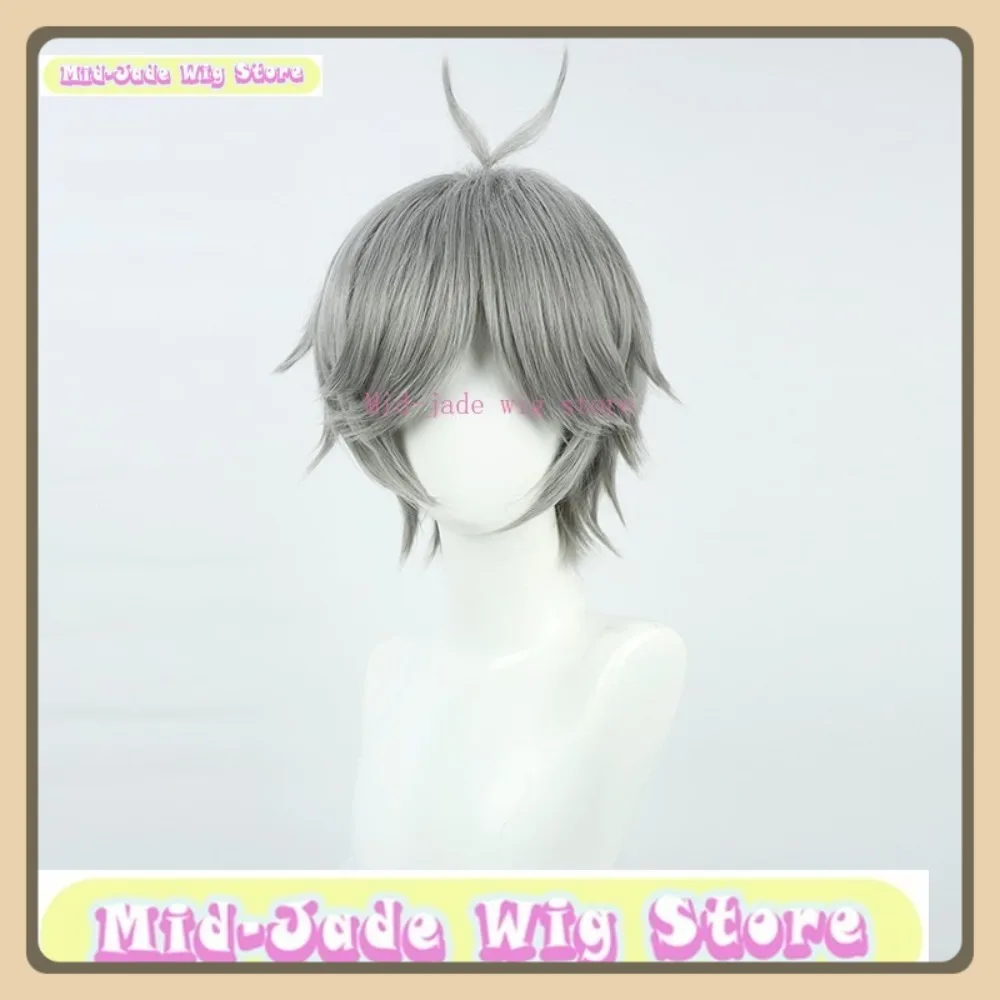 Mid-jade Pruik Winkel Haikyuu Sugawara Koushi Cosplay Pruik Anime Game rollenspel Halloween Party Kostuum Props Synthetisch haar