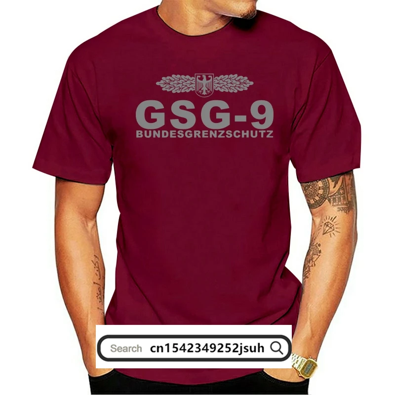 New Gsg 9 Special Operations Unit Police Germany Swat Counter Terrorism T-Shirt2021 Summer BrandHipHopMenT-Shirt Tops