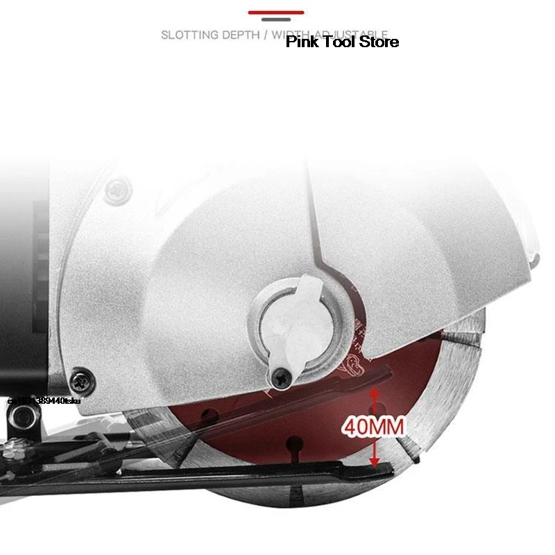 

10803 2025 Полезный электрический настенный станок со стальной бетонной канавкой 5000 об/мин, долбежный станок, электроинструмент для циркулярной пилы,