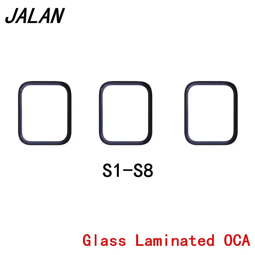 Watch Touch Screen Front Outer Glass Lens Panel With OCA Glue For Watch Series 1 2 3 4 5 6 7 8 9 10 SE Watch S1-S10 Glass+OCA