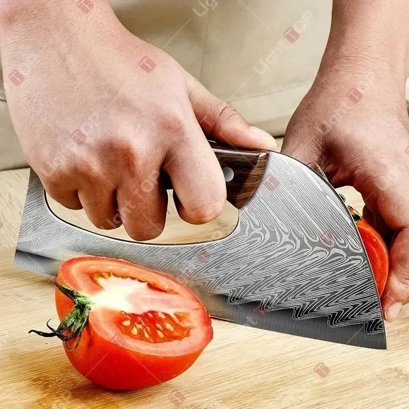 Stainless Steel Meat Cleaver Butcher Knife Cooking Chef's Knives Effort Saving Boning Knife for Kitchen Restaurants and Home