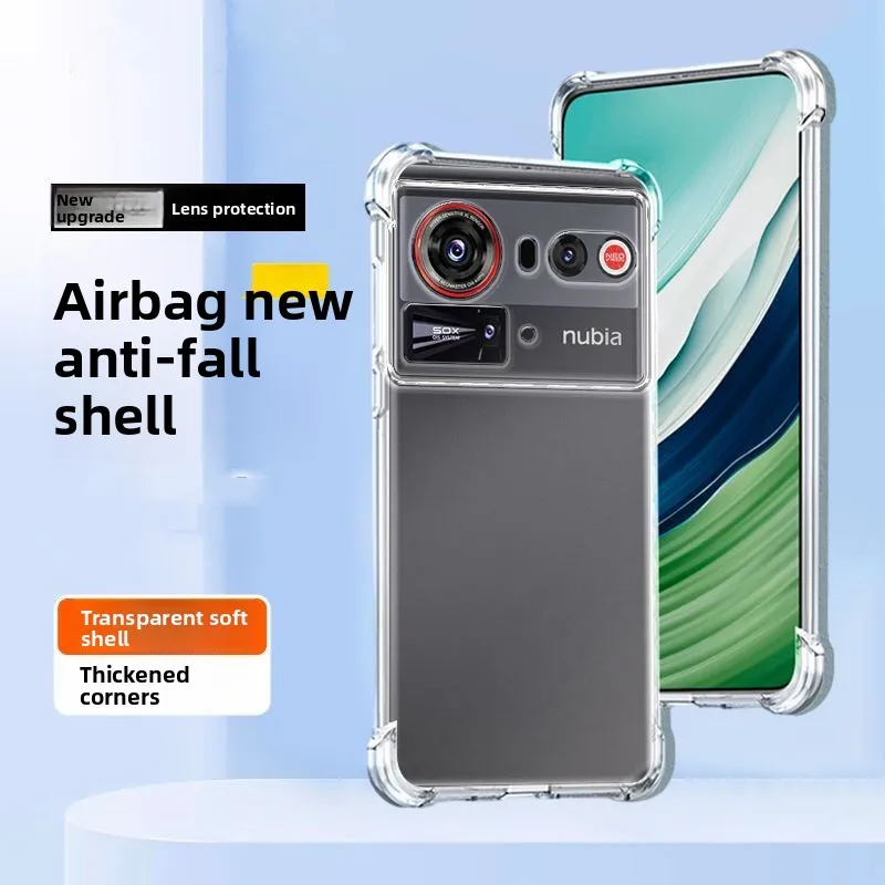 

For ZTE Nubia Z80 Z70S Z70 Z60 Ultra Case Simple Transparent Air Cushion TPU Drop-proof Cover For ZTE Nubia Z60S Pro Funda