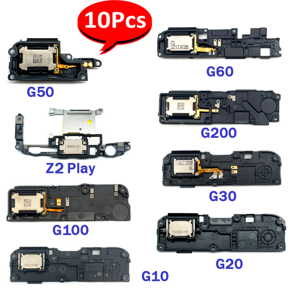 

10Pcs，Original Loudspeaker bottom Loud Speaker Sound Buzzer Ringer Flex Cable For Motorola Moto G20 G100 G10 G200 G60 G30 G50 5G