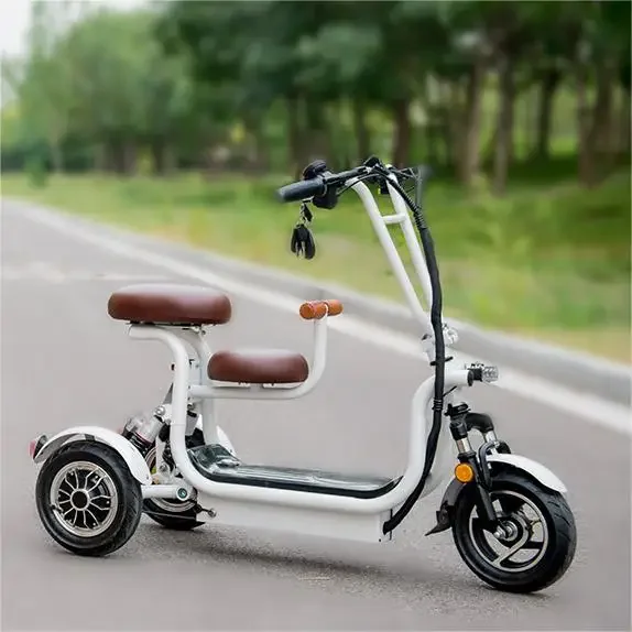 

YIDI Mini Electric Tricycle 400W 48V Electric Trike With Child Seat 3 Wheel Folding Electric Tricycle