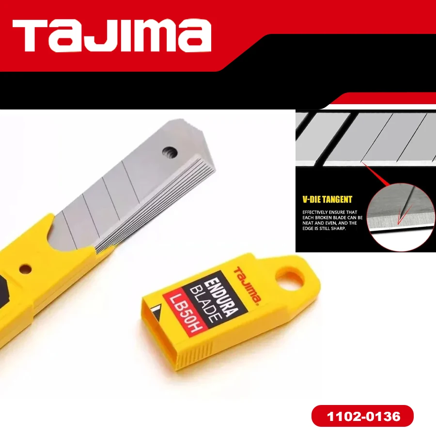 TAJIMA LB50H 1102 0136 10 Pieces L Shape Standard Replacement Blade 100*18*0.5mm Cutter Accessory