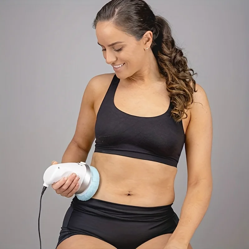 جهاز تدليك الجسم المحمول مع 3 قماش تدليك ناعم - يخفف توتر العضلات وتحسين الدورة الدموية للذراعين والساقين والوركين وبيل