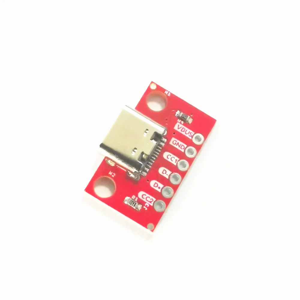 1/5/10PCS TYPE-C Female Test Board USB 3.1 PCB Board 16P to 2.54mm Connector Socket High Current Power Adapter Module
