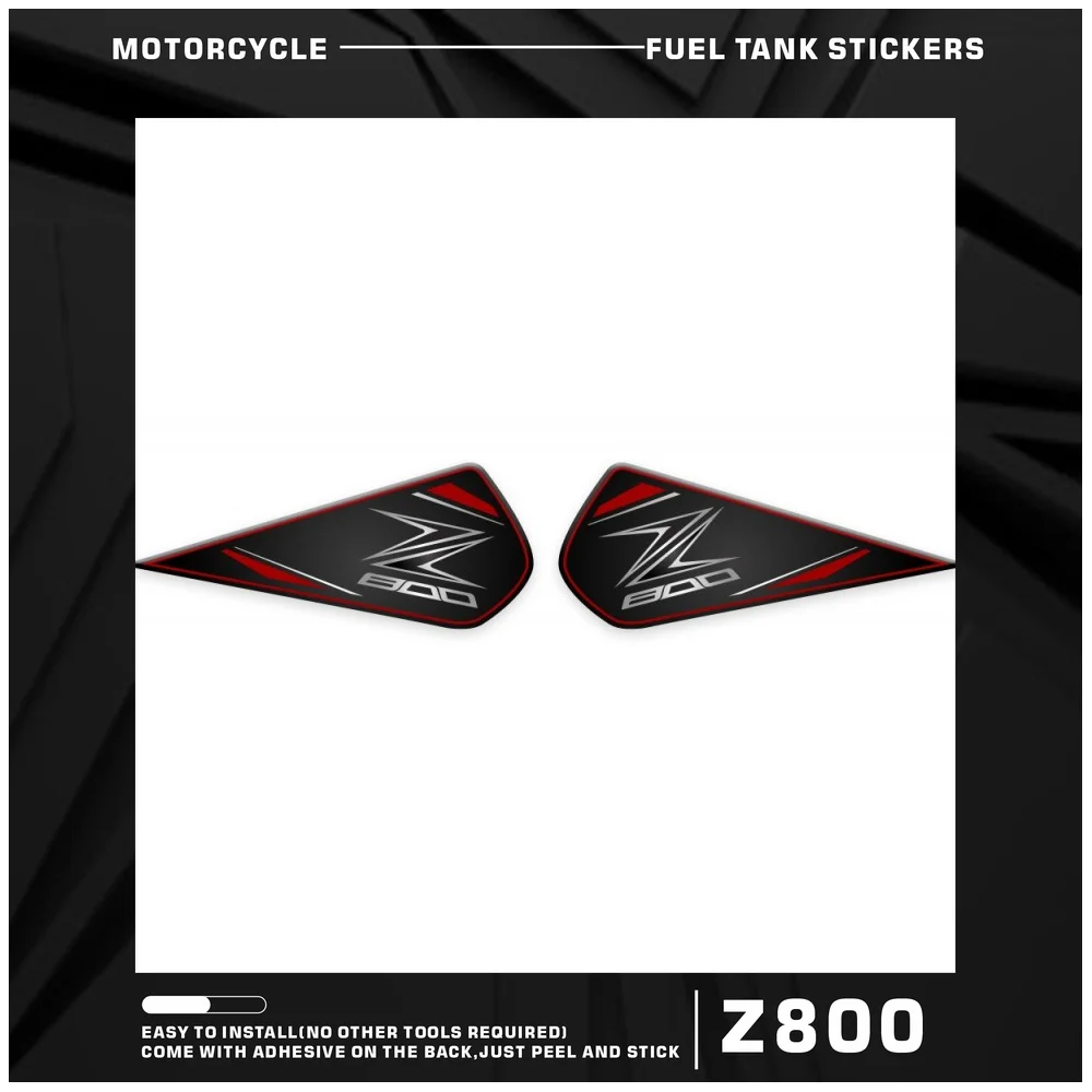 For Z800 Z 800 2013 2014 2015 2016 3D Resin Sticker Fuel Side Gas Stookolie Tank Pad Decorative Protector green