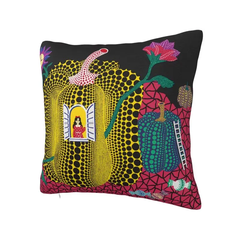 Yayoi Kusama Abstract Painting Cushion Cover 45x45cm Soft Luxury Throw Pillow Case Home Decor