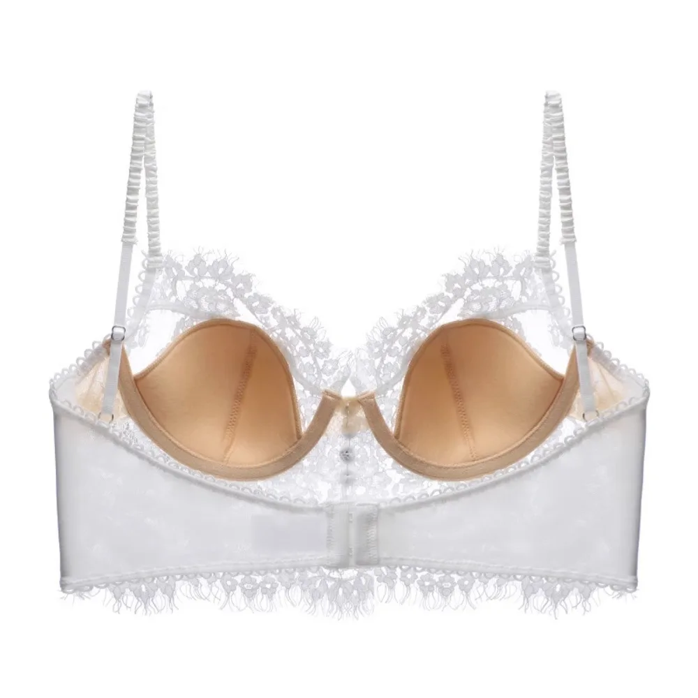 Lace French Lace Bra Sexy Ultra-thin Breathable Ultra-thin Lace Bra Comfortable Anti-sag Bra Women