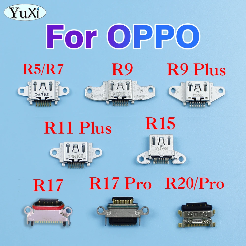 1Piece Micro USB Charging Connector Socket For OPPO R3 R5 R7 R11S Plus R9 Plus R15 R17 Pro R20 Pro USB Charge Port Plug