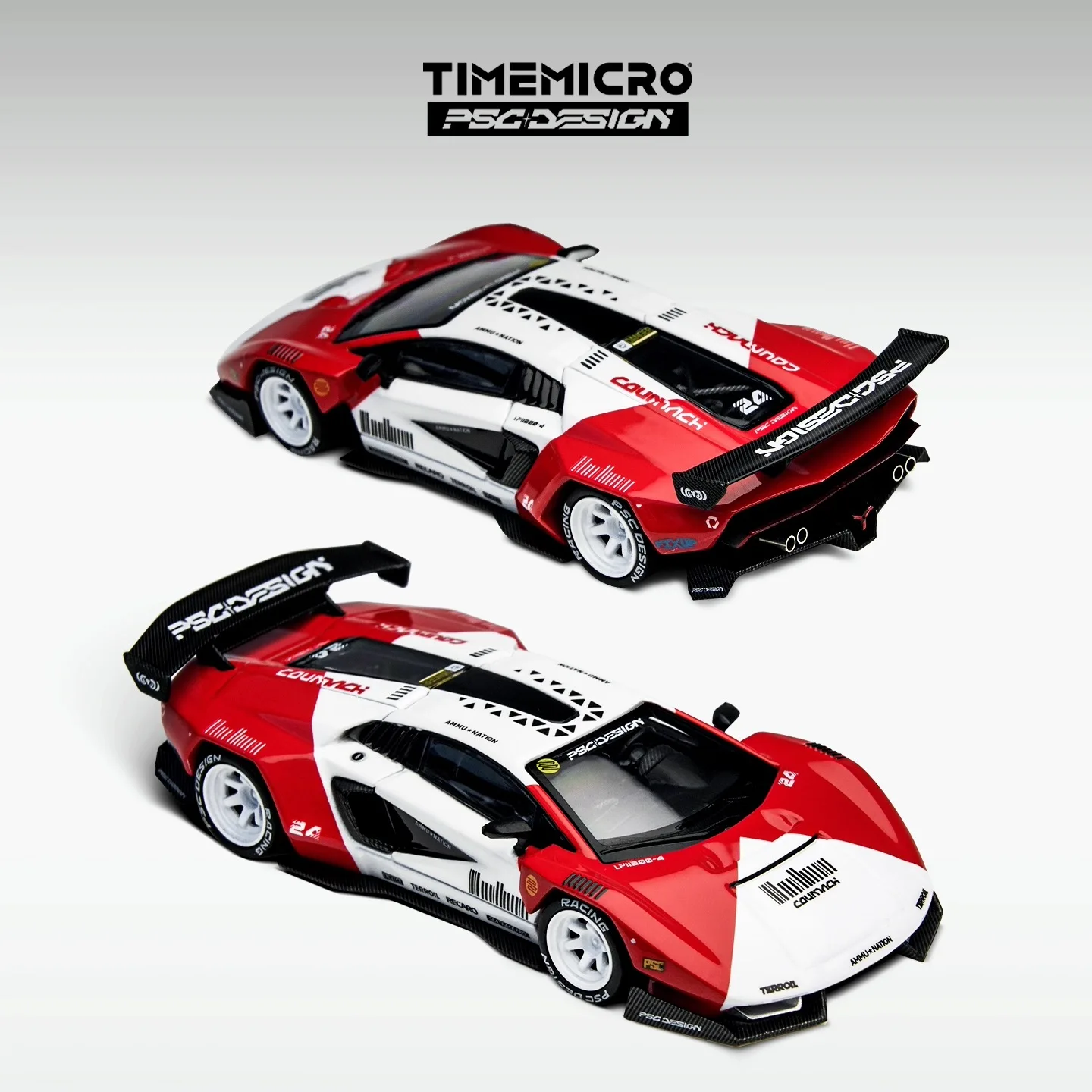 

TimeMicro × PSC DESIGN 1:64 PSC Новая модель автомобиля из сплава Countach First Release