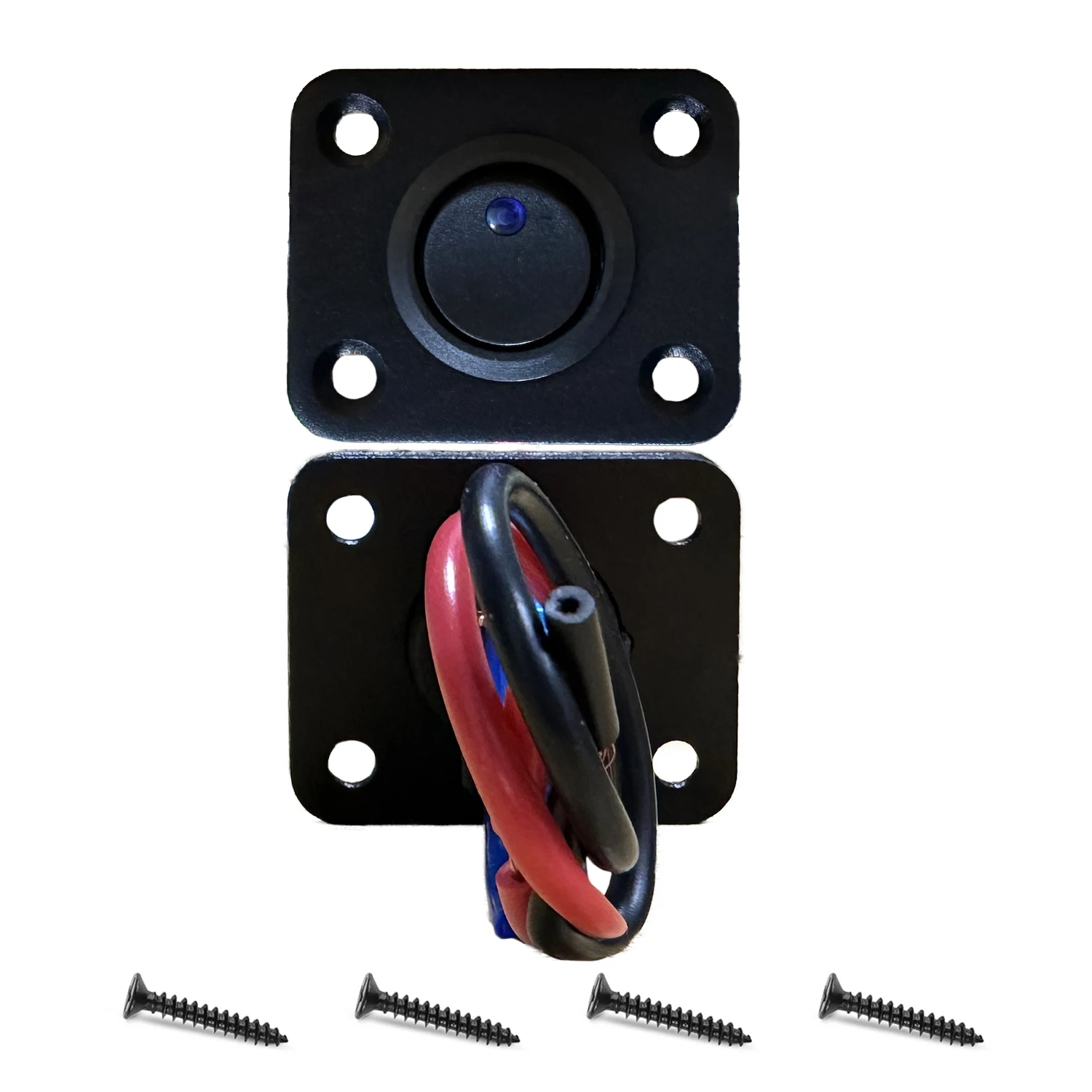 

1-Gang Blue LED Rocker Switch Panel, 12V Car Modification Switches for Automotive Marine RV Truck