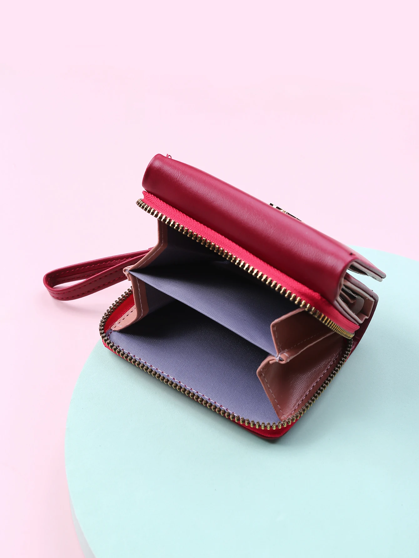 Luxus Marke frauen Kleine Brieftasche Weibliche Karte Halter Kurze Brieftaschen mit Geldbörse für Frau Damen PU Leder Haspe Mini kupplung – Detail 20