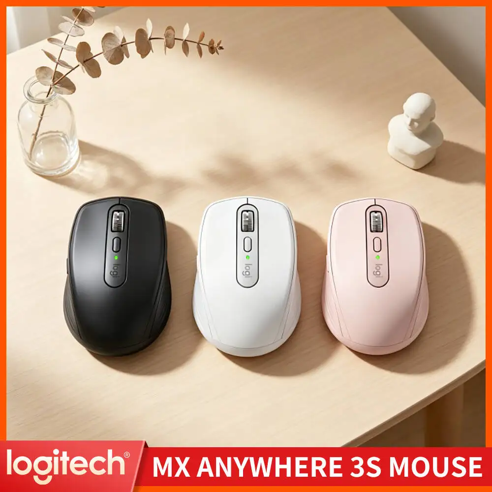 Office MX Anywhere 3S Mouse - 8000 DPI, Hyper-Scroll Wheel, Fast Charge, Ideal for Bakery Distributor Stock Check Routine