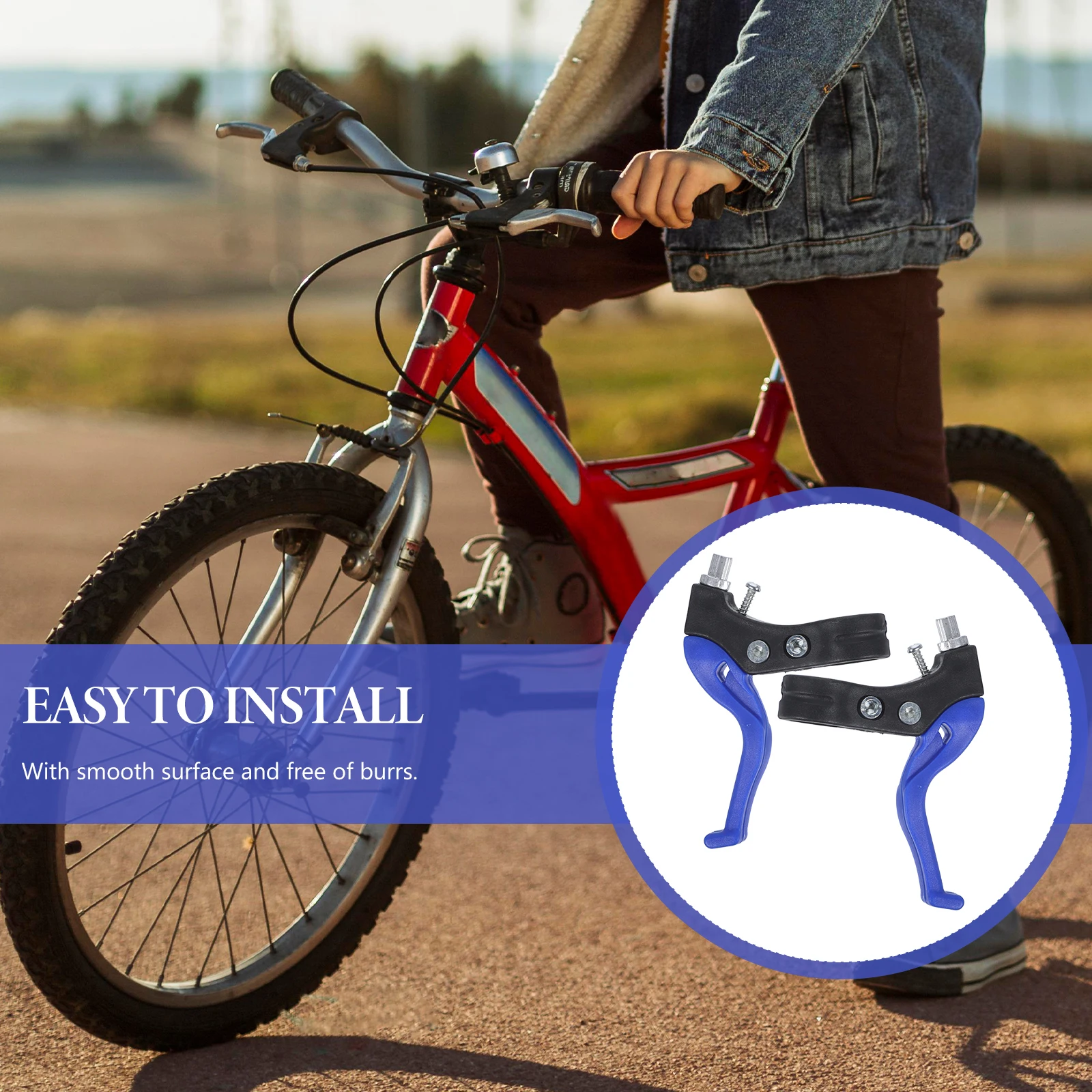 

2 Pairs Brake Lever Hand for Kids Bike Pendant Universal Cycling Level Handlebar Accessories Aluminum Alloy Child