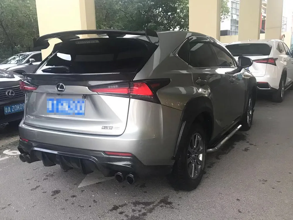 For Lexus NX200 hatchback 2014-2020 ABS material car tailgate primer color universal spoiler hatchback rear window top splitter