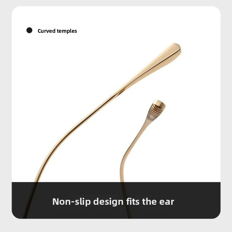 SZTZX موضة خفيفة النظارات الطبية التيتانيوم النقي مكافحة الضوء الأزرق مستطيل قصر النظر نظارات نظارات القراءة التقدمية #5