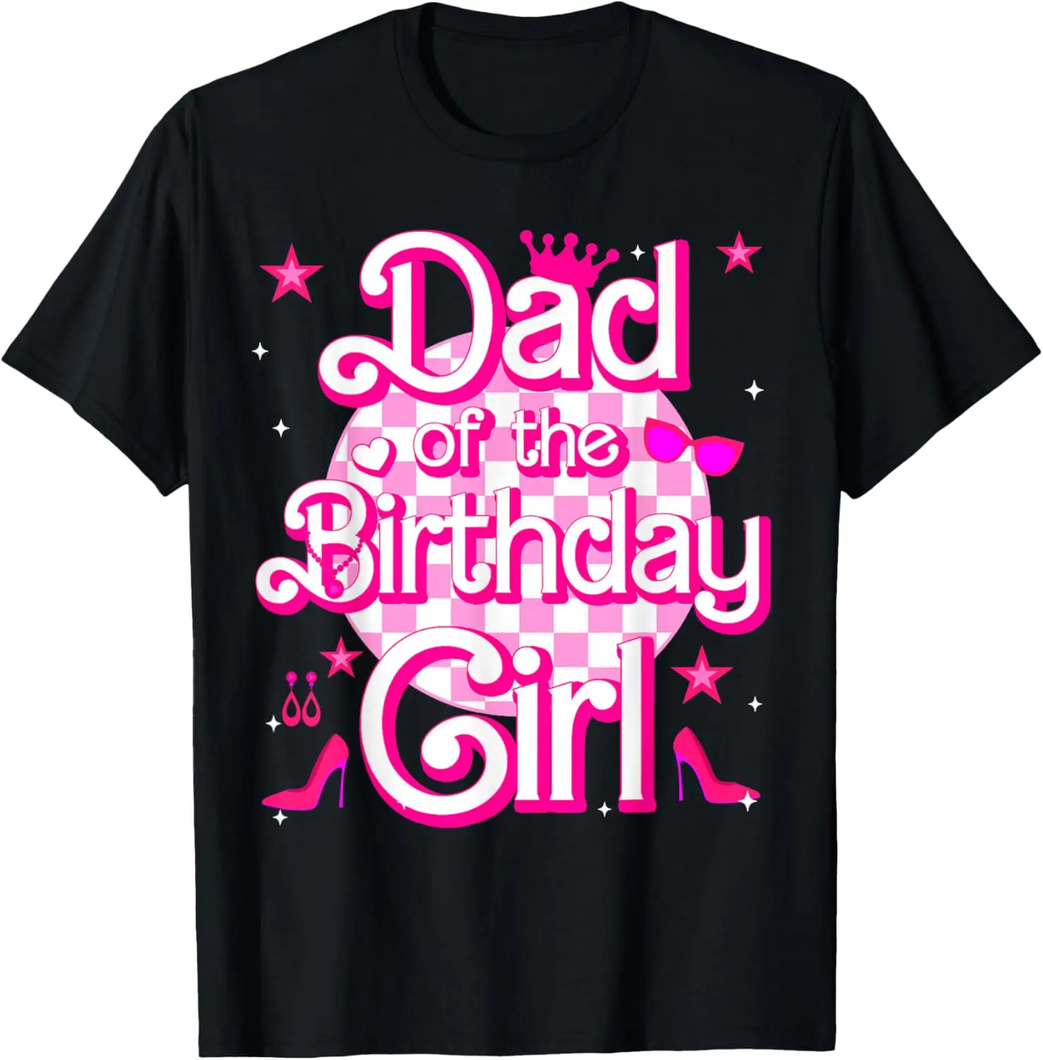 Dad And Mom Of The Birthday Girl Doll Family Party Decor T-Shirt