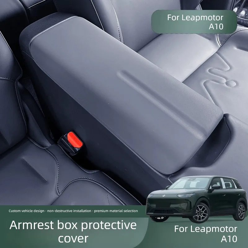 Für Leapmotor A10 Armlehnenbox-Schutzhülle, Silikon-Innenmodifikation, zentrales Armlehnenzubehör