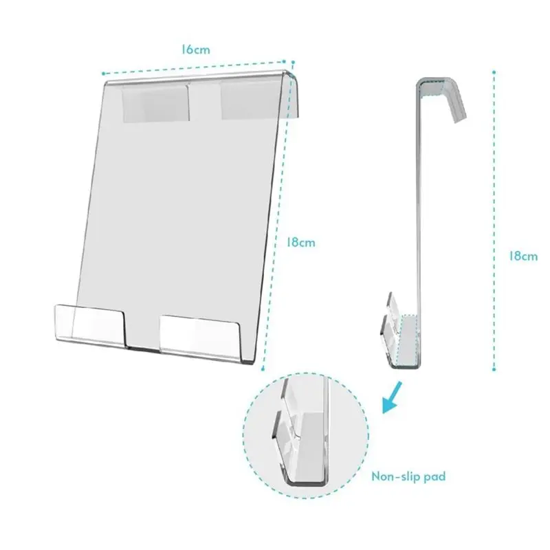 DT39 Treadmill Tablet Holder Acrylic Reading Rack Portable Display Stand for Workout Entertainment