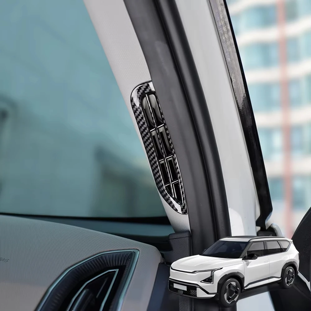 

2PCS For KIA EV5 2025-2026 Left-hand drive Front Door A-Pillar Air Vent Outlet Cover Trim ABS Interior Decor Car Accessories